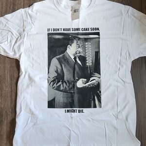 Stanley From The Office White Graphic T-Shirt